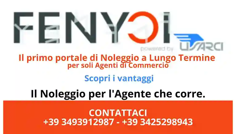 Il primo portale di Noleggio a Lungo Termine per soli Agenti di Commercio.