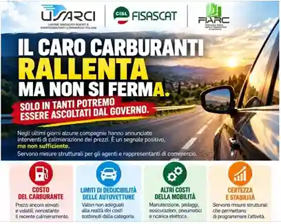 L'iniziativa nasce dalla ferma convinzione che per gli agenti e rappresentanti di commercio l'auto, il carburante e la ricarica elettrica non rappresentino beni di lusso